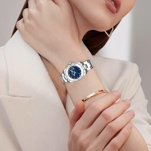 Wholesale Price CIVO New Fashion Women Watches Casual Waterproof Stainless Quartz Watch Women Starry Sky Auto Date Woman Watch