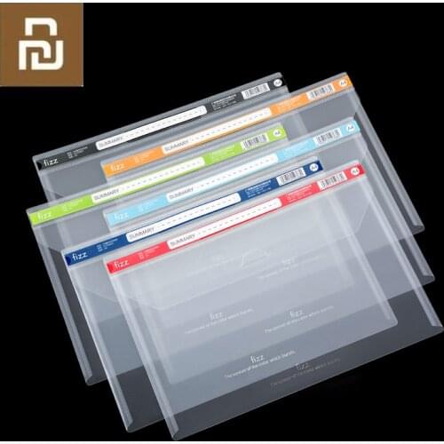 New Mijia Youpin Fizz Buckle Type A4 File Bag File Folder Stationery School Office Case PP 6colors