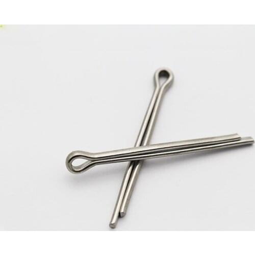 50pcs M2.5 opening pins card pin whistle hairpin U-shaped dowels stainless steel split dowel GB91 16mm-40mm length