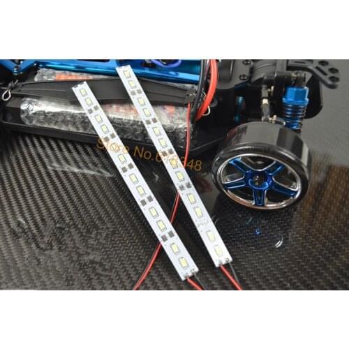 24 LED Dash Lights Underbody Under Chassis Strips Lights System For 1/10 1/8 RC Car Body Shell HSP HPI Sakura Drift