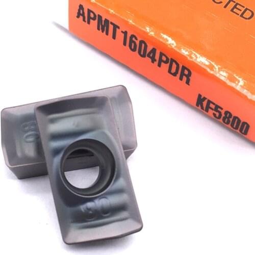 Original APMT1604PDR KF5800 APMT1604 PDR Carbide Indexable Milling Turning Inserts Special Lathe Blade BAP400R Cutter CNC