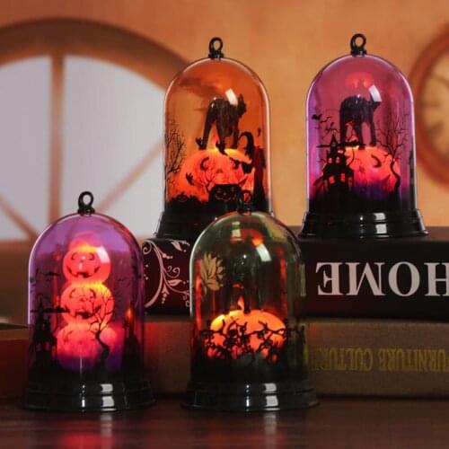 Halloween Decrations for Home Lamp Horror House Props 2021 Halloween Party DIY Ornaments Halloween Skull Pumpkin Hanging Light