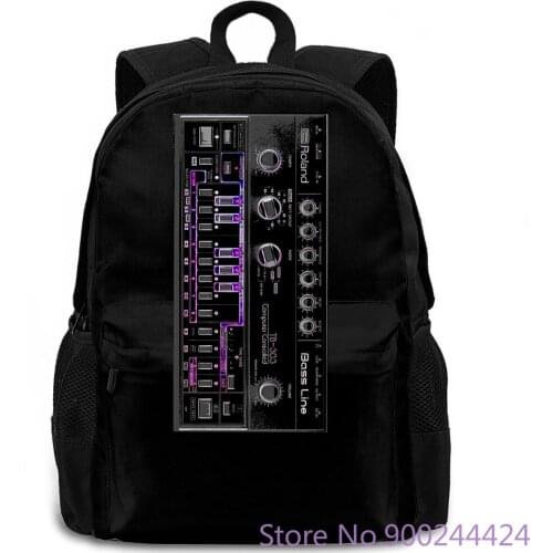 Roland Acid EDM Skool Rave House Music Vintage Synthe r Moog women men backpack laptop travel school adult student