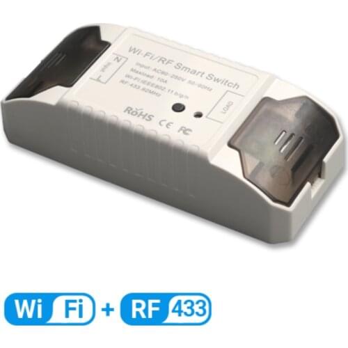 WiFi+RF 433 Remote Control Tuya WIFI Smart Remote Switch Mobile on-off device Tuya mobile phone control 433/433+wifi/wifi new