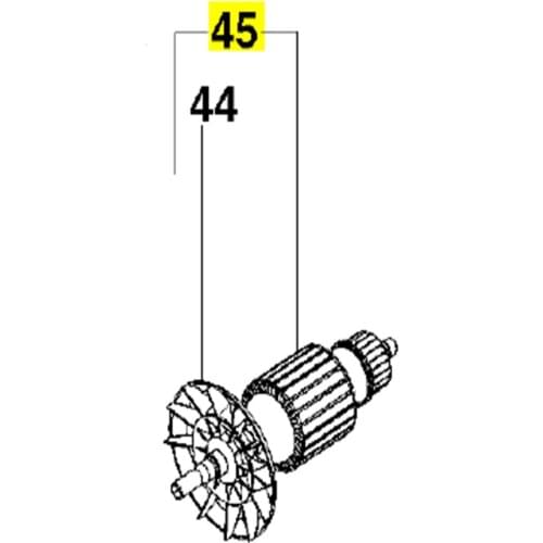 220-240V Armature Rotor FOR METABO PSE1200 310008690