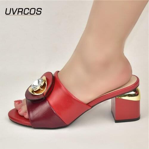 2021 Summer Woman Slippers Elegant Fashion Latest Design Sexy Platform Pumps Red Color Casual Shoes Women Sandals Plus Size 43