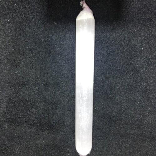 1pcs natural stones and minerals white gypsum wand energy stone wand for home & party decoration