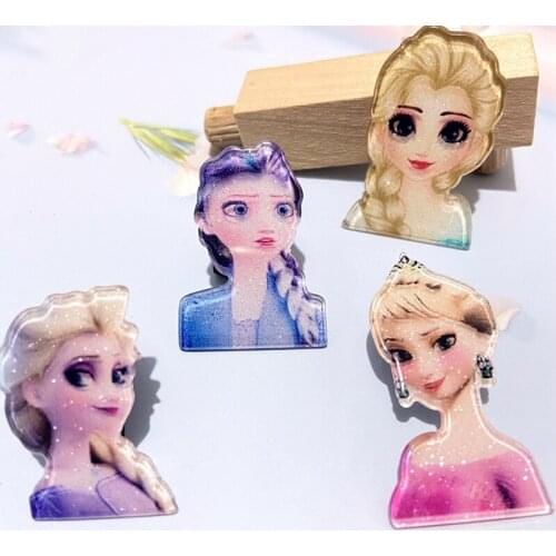 10Pcs 25*35mm New Cartoon Litte Girls Series Resin Flat Botton DIY Scrapbooking Jewelry Accessories
