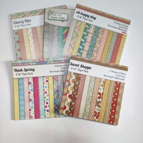 12sheets Sweet Dot scrapbook paper origami paper DIY Card Making Handmade Home deco gift Background arts and crafts