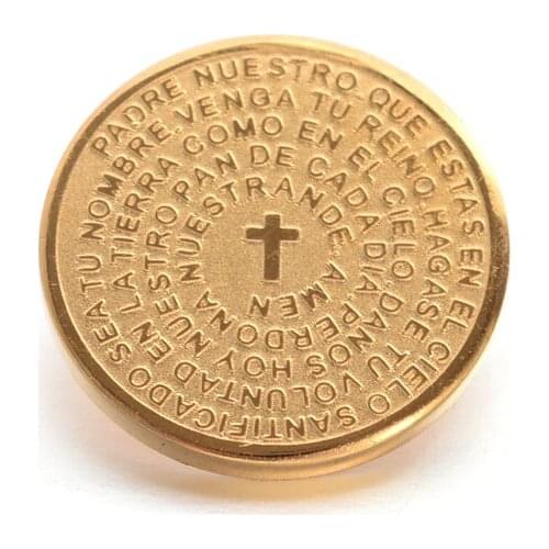 12pcs Lord Prayer Padre Nuestro 304 Stainless Steel Charms Pendants for Jewelry Making DIY Necklace Findings 15x1.5mm