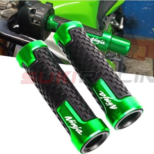 For Kawasaki Ninja 250R 300R 250 400 650R 1000 2008-2019 7/8" 22mm CNC Aluminum Motorcycle handle grips racing handlebar grip