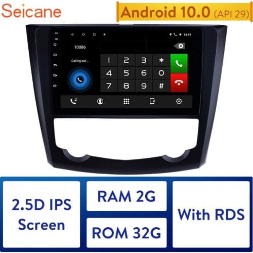 Seicane 9"Android 10.0 HD Touchscreen Car Bluetooth Wifi Multimedia Player For 2016 2017 Renault Kadjar GPS Navigation with RDS