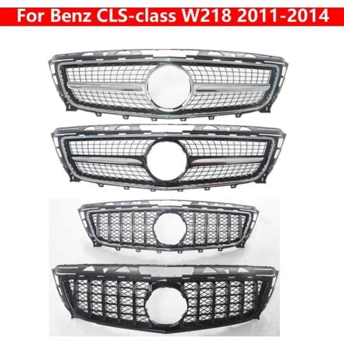 For Mercedes-Benz CLS-class W218 2011-2014 Car styling Middle Grille ABS GT Front Center Grill CLS300 CLS350 Vertical Bar