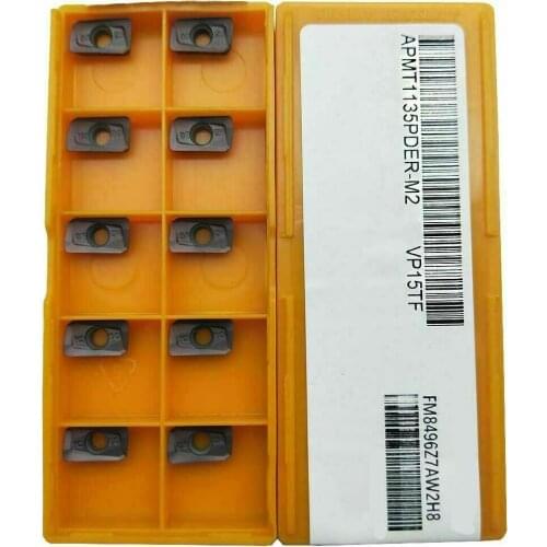 CNC Carbide Insert 10PCS APMT1135PDER-M2Insert Milling Cutter indexableAPKT1135