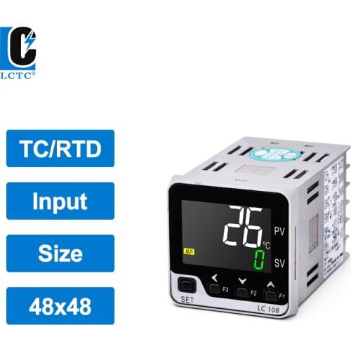TC/RTD K E J PT100 multi input LCD digital intelligent pid temperature controller 48x48mm SSR/Relay/4-20mA/0-10V output
