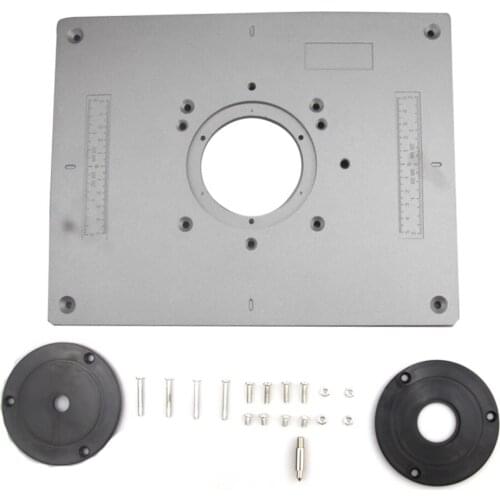 Woodworking Trimming Machine Engraving Flip Board Multi-functional DIY Fine Tuning Aluminum Router Table Insert Board Trimmer