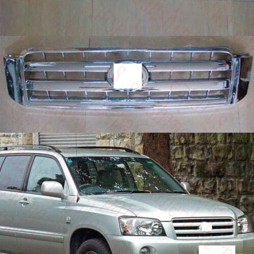 For Toyota HIGHLANDER KLUGER 2004 2005 2006 Car ABS Front Bumper Upper Grid Grille 1pcs