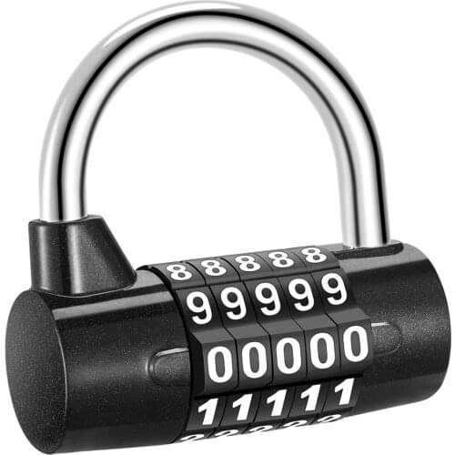 ORIA 5 Digit Lock Padlock Safety Lock Door Luggage Locker Code Locks Combination Outdoor Bag Bicycle Window Security Padlock
