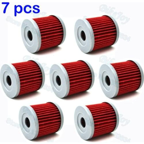 7pcs/pack Oil Filter For SUZUKI Dirt DRZ 400 400E 400X 400SM KLX 400SR LTZ LTR450