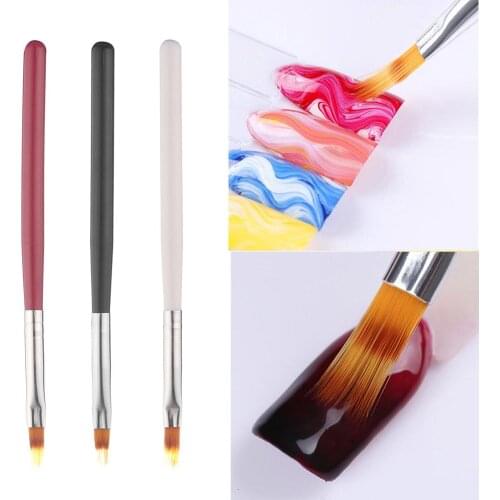 UV Gel Gradient Painting Pen Drawing Brush Plastic Handle Manicure Nail Art Tool