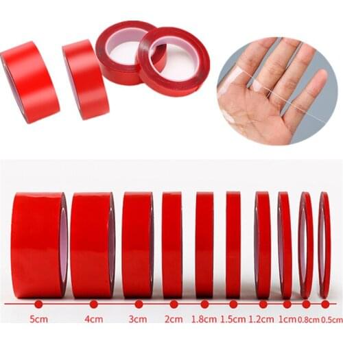 Transparent Double Sided Tape Car Sticker Auto Adhesive Tape Household Wall Hangings Adhesive Glue Tapes 15mmX3m,20mmX3m,30mmX3m