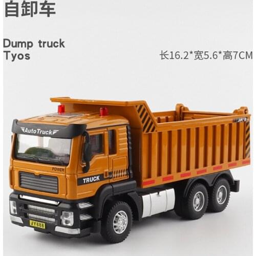 Diecast Model Cars Sound and Light Pull Back of Construction Truck Set Dumper Truck Hot Toy Cars Set Toys for Boys