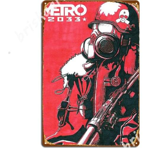 Metro 2033 Metal Signs Wall Poster pub Decoration Tin sign Posters