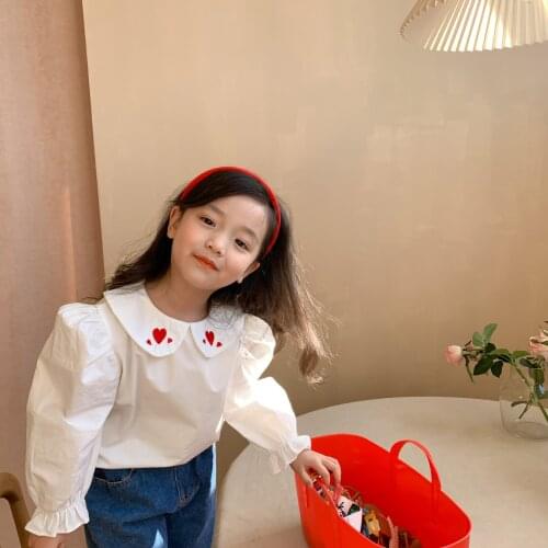 Sweetheart Children Clothes Spring Summer Girls Blouses Shirts Kids Teenagers Costume Ruffle Evening Party High Quality