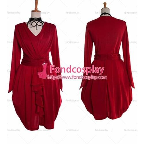 Gothic Lolita Red Gown Dress Cosplay Costume Tailor-made[G987]