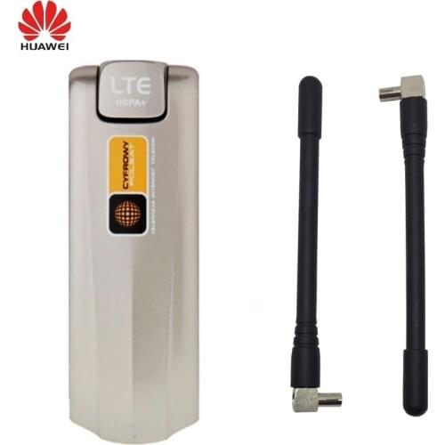 New HUAWEI E398u-1 Unlocked Original 100Mbps 4G LTE WiFi USB Modem +2pcs antenna