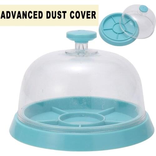 Plastic Watch Dust Cover 6 Storage Compartments With Tray Watch Movement Beads Tools Spare Protector Watch Repair Accessory