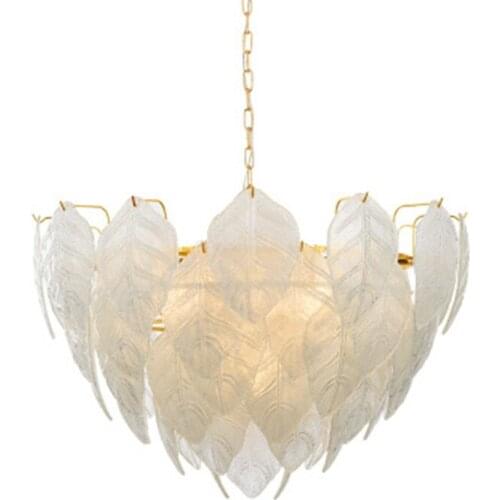 Post-modern LED chandelier lighting Glass luxury hanging lamp Nordic living room luminaires Hotel Lobby Home Deco fixtures