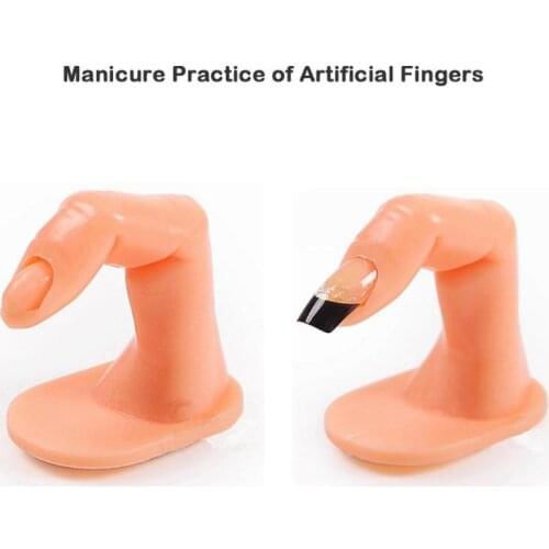 1pcs Pro Nail Art Training Practicing Practice Display False Tips Finger Hand Model Trainer Acrylic UV Gel Polish Manicure Tool