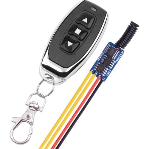 Ultra Small Motor Remote Switch 3.7v 4.5v 5v 6v 7.4v 9v 12v Mini Motor Up Down Stop forwards reverse Micro Radio Switch 433Mhz