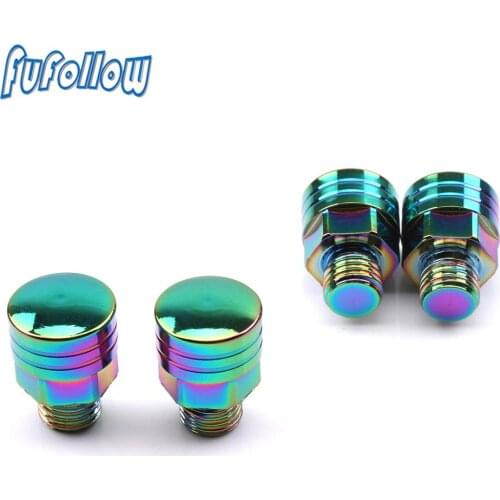 2PC M10x1.25 Right/Left Hand Threaded Mirror Hole Plug Screw For BMW G310GS G310R CB500F CB500X CRF Z650 Z800 Z1000 Z900 MT07 10