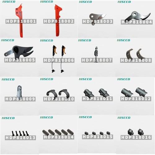 HDP 818 A and B Version spare parts, blades, cable, charger