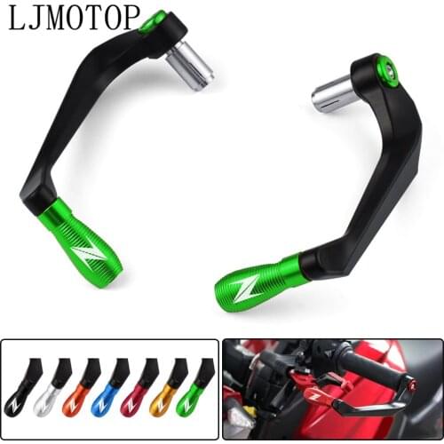 Z CNC Aluminum Motorcycle Handlebar Brake Clutch Levers Protector Guard For Kawasaki Z900 Z650 Z1000 Handle Bar Moto Parts Bike