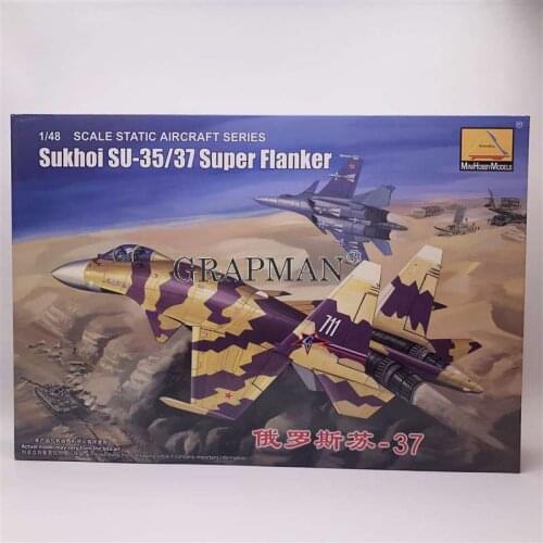 1:48 Russian Soviet Sukhoi SU-35/37 Super Flaner Heavy Fighter Plastic Assemble Aircraft Model Kits