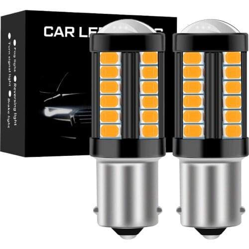 2x Signal Lamp P21W Led BA15S 1156 BAU15S PY21W R5W 1157 Led BAY15D 7440 W21W WY21W 5730SMD Reversing Lights Turn Signal Light