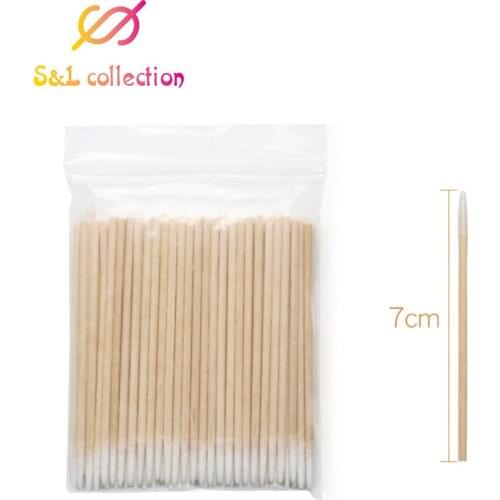 Natrual 300pcs Double Head Cotton Swab Women Makeup Cotton Buds Tip For Medical Wood Sticks Nose Ears Cleaning Health Care Tools