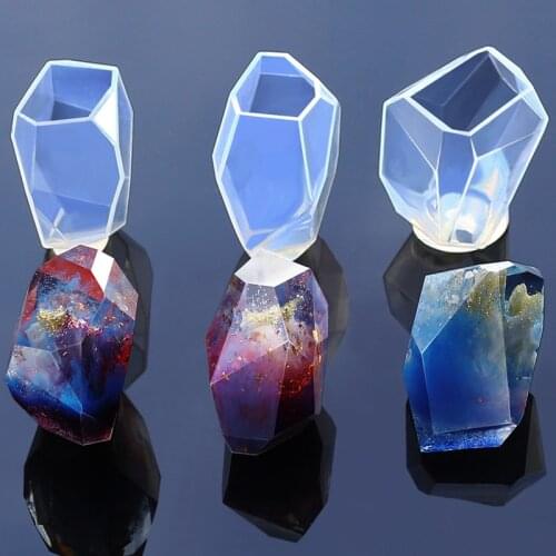Transparent Silicone Resin Mold Dried Flower Uv Epoxy Resin Mold Stone Decorative Craft Molds For Diy Jewelry Making Tools