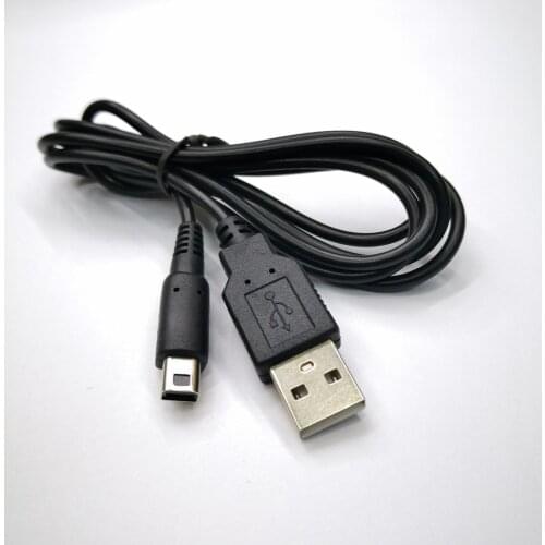 500 PCS 1M USB Charger Cable for N 3DS/DS i/DS i XL Replantment game accessories Charger cable
