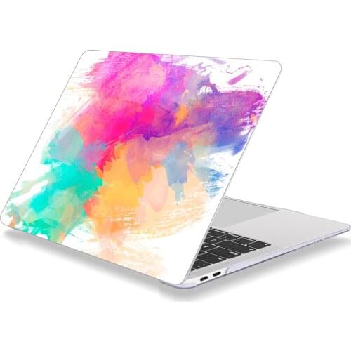 Abstract Colorful Watercolor Stain Pattern Laptop Case For MacBook Retina Air 12 13.3 New Pro 15.4 16 inch Cover shell