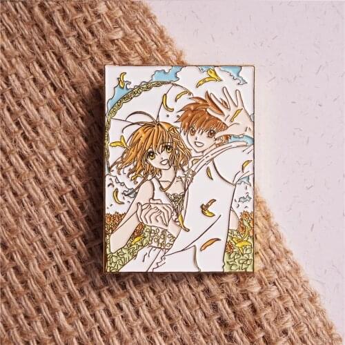 Yuri Anime Card Captor Sakura Li Syaoran Metal Badge Brooch Pin Bag Accessories Collection Creative Cosplay Gift Hot C