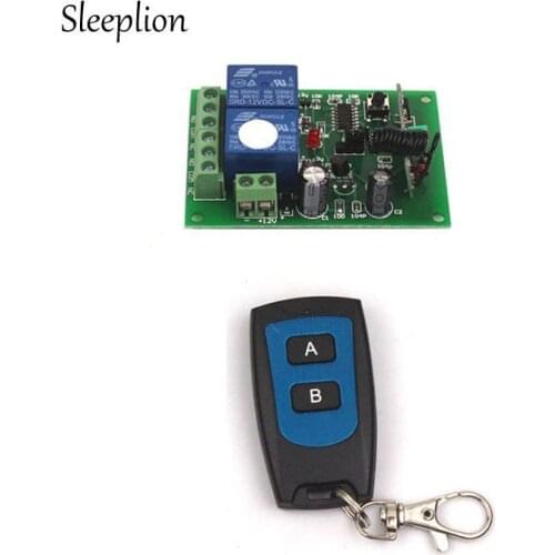 Sleeplion 12V 10A 2CH Channel RF Wireless System Remote Control Switch 2 Transmitter+Receiver ON/OFF 315MHz 433MHz