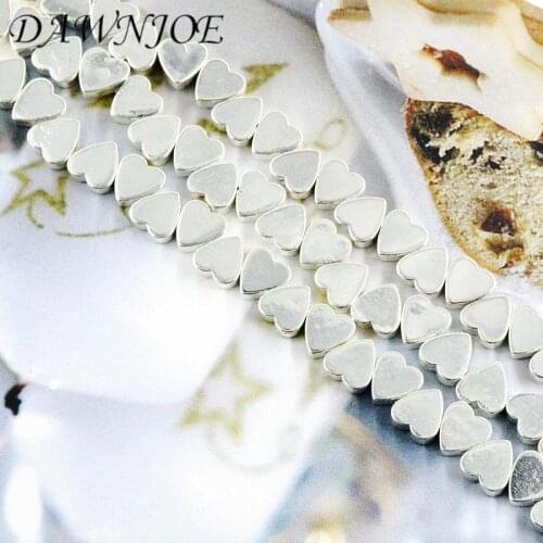 62pcs 8.1x7.8x2.2mm Heart Natural Stone Hematite No Magnetic Spacer Beads DIY Making bracelet necklace jewelry Finding