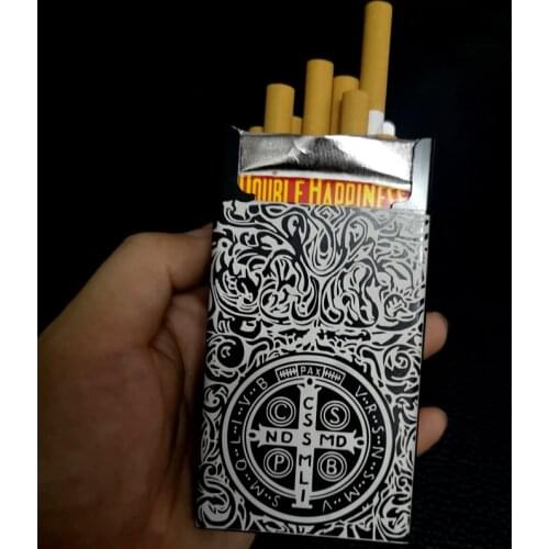 Hold 20 Sticks Aluminium Alloy Constantine Cigarette Case Anti-pressure Metal Tobacco Holder Storage Cigarette Boxes