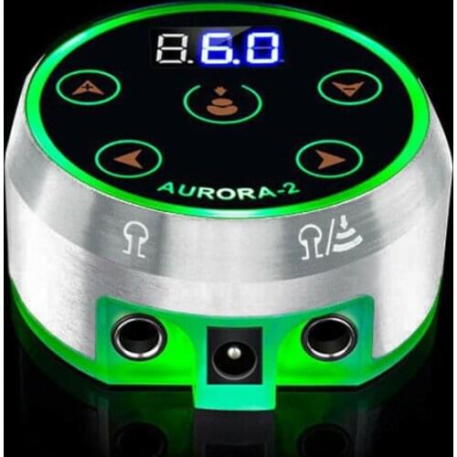 Mini Aurora Colorful Tattoo Power Supply Touch Pad Supply With Power Adaptor