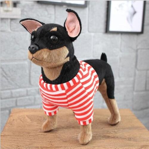 Simulation Pinster dog Children plush toy baby kids cute dog gift