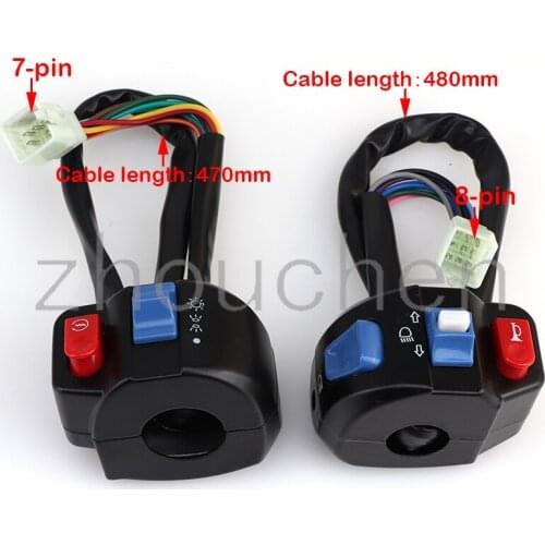 1Piar22mm handle control switch left and right components for 50cc GY6 125c 150cc mopeds